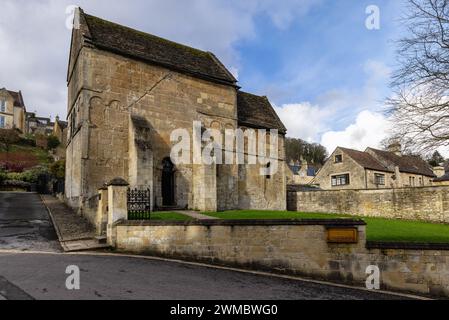 Chiesa anglosassone di S.. Laurence edificio classificato Grade i, Bradford on Avon, Wiltshire, Inghilterra, Regno Unito Foto Stock
