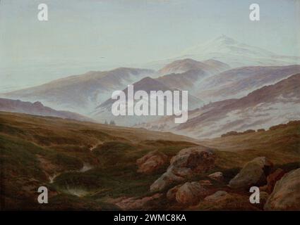 Friedrich, Caspar David - Riesengebirge ( memorie del Riesengebirge ) intorno al 1835 Foto Stock