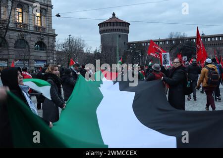 Pro - marcia palestinese Foto Stock