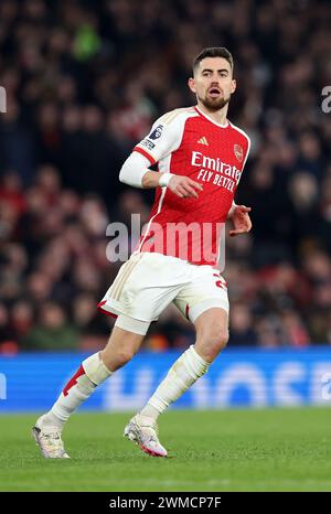 Londra, Regno Unito. 24 febbraio 2024. Jorginho dell'Arsenal durante la partita di Premier League all'Emirates Stadium di Londra. Il credito per immagini dovrebbe essere: David Klein/Sportimage Credit: Sportimage Ltd/Alamy Live News Foto Stock