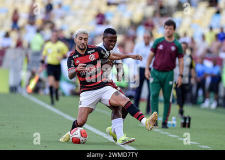 Rio De Janeiro, Brasile. 25 febbraio 2024. RJ - RIO DE JANEIRO - 02/25/2024 - CARIOCA 2024, FLAMENGO (foto di Thiago Ribeiro/AGIF/Sipa USA) crediti: SIPA USA/Alamy Live News Foto Stock