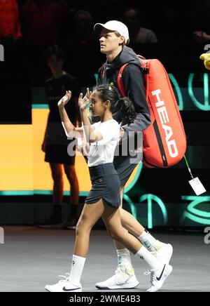 Jannik Sinner of Italy 1/2 FINALE durante l'ABN AMRO Open 2024, torneo di tennis ATP 500 il 17 febbraio 2024 a Rotterdam, Paesi Bassi - foto Laurent Lairys / DPPI Foto Stock