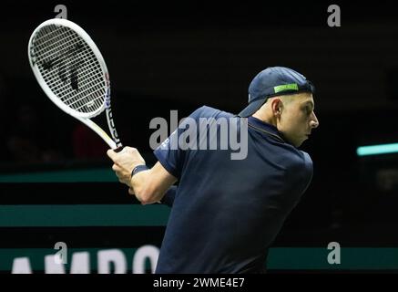 Tallon Griekspoor dei Nederlandts 1/2 FINALE durante l'ABN AMRO Open 2024, torneo di tennis ATP 500 il 17 febbraio 2024 a Rotterdam, Paesi Bassi - foto Laurent Lairys / DPPI Foto Stock