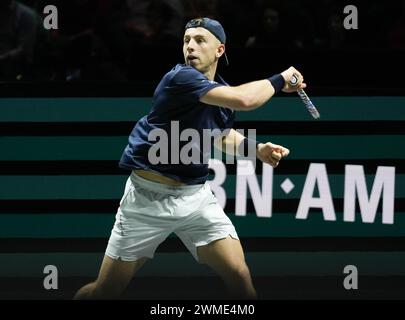 Tallon Griekspoor dei Nederlandts 1/2 FINALE durante l'ABN AMRO Open 2024, torneo di tennis ATP 500 il 17 febbraio 2024 a Rotterdam, Paesi Bassi - foto Laurent Lairys / DPPI Foto Stock