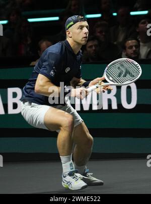 Tallon Griekspoor dei Nederlandts 1/2 FINALE durante l'ABN AMRO Open 2024, torneo di tennis ATP 500 il 17 febbraio 2024 a Rotterdam, Paesi Bassi - foto Laurent Lairys / DPPI Foto Stock