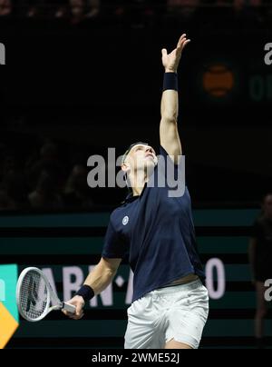 Tallon Griekspoor dei Nederlandts 1/2 FINALE durante l'ABN AMRO Open 2024, torneo di tennis ATP 500 il 17 febbraio 2024 a Rotterdam, Paesi Bassi - foto Laurent Lairys / DPPI Foto Stock