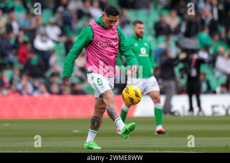 Siviglia, Spagna. 25 febbraio 2024. SIVIGLIA, SPAGNA - FEBBRAIO 25: Chimy Avila del Real Betis controlla la palla durante la Liga EA Sports match tra Real Betis e Athletic Club a Benito Villamarin il 25 febbraio 2024 a Siviglia, Spagna. (Immagine di credito: © Jose Luis Contreras/DAX tramite ZUMA Press Wire) SOLO PER USO EDITORIALE! Non per USO commerciale! Foto Stock