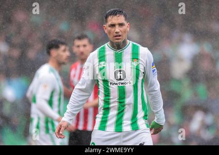 Siviglia, Spagna. 25 febbraio 2024. SIVIGLIA, SPAGNA - FEBBRAIO 25: Chimy Avila del Real Betis durante la Liga EA Sports match tra Real Betis e Athletic Club a Benito Villamarin il 25 febbraio 2024 a Siviglia, Spagna. (Immagine di credito: © Jose Luis Contreras/DAX tramite ZUMA Press Wire) SOLO PER USO EDITORIALE! Non per USO commerciale! Foto Stock