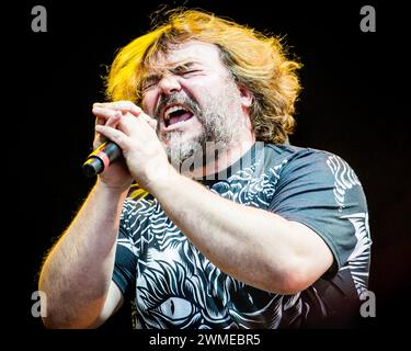 Jack Black of Tenacious D live al Sweden Rock Festival Foto Stock