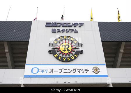 Sankyo Frontier Kashiwa Stadium, Chiba, Giappone. 25 febbraio 2024. Sankyo Frontier Kashiwa Stadium/General view, 25 FEBBRAIO 2024 - Football/Soccer: 2024 J1 League match tra Kashiwa Reysol 1-1 Kyoto Sanga F.C. allo Stadio Sankyo Frontier Kashiwa, Chiba, Giappone. Crediti: AFLO SPORT/Alamy Live News Foto Stock