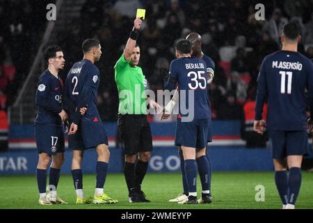 Parigi, Francia. 25 febbraio 2024. Durante la partita di Ligue 1 tra il Paris Saint-Germain e lo Stade Rennais allo stadio Parc des Princes di Parigi, in Francia, il 25 febbraio 2024. Foto di Lionel Urman/ABACAPRESS.COM credito: Abaca Press/Alamy Live News Foto Stock