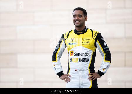 Lusail, Qatar. 25 febbraio 2024. ANDRADE Rui (ang), TF Sport, Corvette Z06 GT3.R, ritratto durante il prologo del Campionato Mondiale Endurance 2024, dal 24 al 26 febbraio 2024 sul circuito Internazionale Losail di Lusail, Qatar - foto Jan Patrick Wagner/DPPI credito: DPPI Media/Alamy Live News Foto Stock