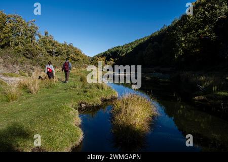 El Sotillo de Tejera Negra, Parco Naturale Sierra Norte de Guadalajara, Cantalojas, Guadalajara, Spagna Foto Stock