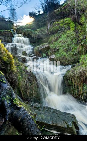 La cascata Bronte vicino Haworth, West Yorkshire. Foto Stock