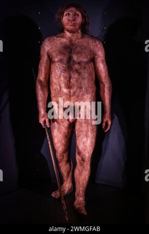 Homo heidelbergensis,Museo de la Evolución humana, MEH, Burgos , Spagna Foto Stock