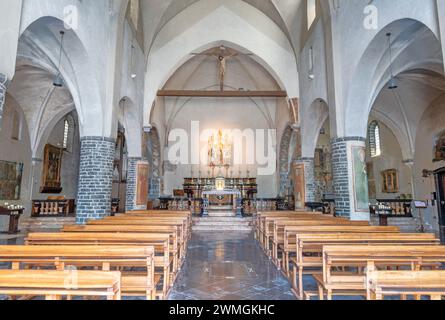 VARENNA, ITALIA - 20 LUGLIO 2022: Chiesa di San Giorgio. Foto Stock