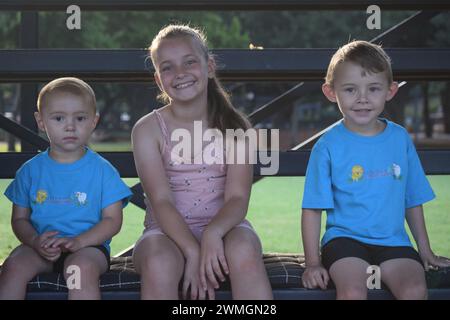 Giornata di atletica leggera per bambini Foto Stock