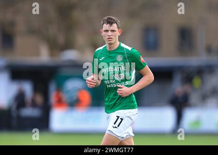 Copenaghen, Danimarca. 24 febbraio 2024. Mikkel Ladefoged (11) del Naestved BK visto durante il NordicBet Liga match tra B.93 e Nasestved BK a Vanlose Idrætspark a Copenaghen. (Credito fotografico: Gonzales Photo - Christian Midtgaard). Foto Stock