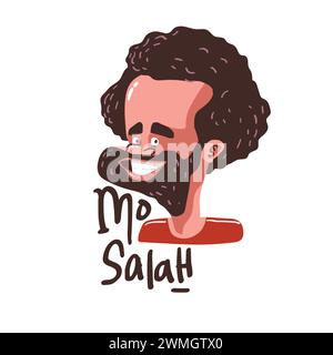 Mo Salah Illustrazione Vettoriale