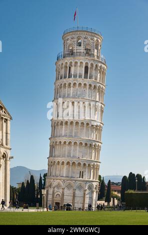 Torre pendente di Pisa, Toscana, Italia Foto Stock