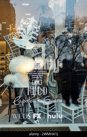 Bergdorf Goodman Window display, 2024, New York City, USA Foto Stock