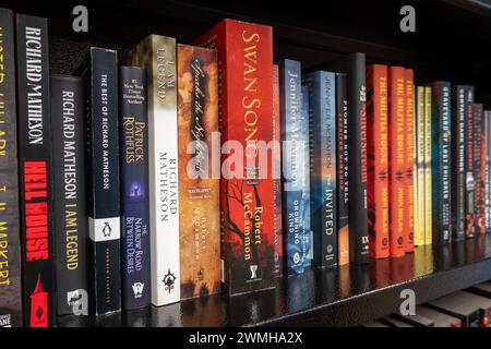 Barnes & Noble Booksellers sulla Fifth Avenue a New York City ha un'ampia selezione di libri e riviste, USA 2024 Foto Stock