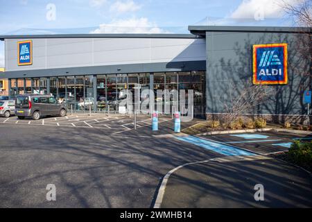 Supermercato Aldi a Prittlewell, Southend on Sea, Essex Foto Stock