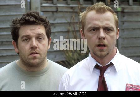 Shaun dei morti Nick Frost e Simon Pegg Foto Stock