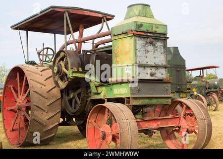 Trattore antico, grande Oregon Steam-Up, antichi Powerland, Brooks, Oregon Foto Stock