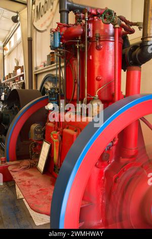 I motori grandi display, grande Oregon Steam-Up, antichi Powerland, Brooks, Oregon Foto Stock