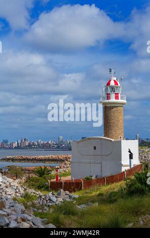 Faro di Punta Brava, Montevideo, Uruguay, Sud America Foto Stock