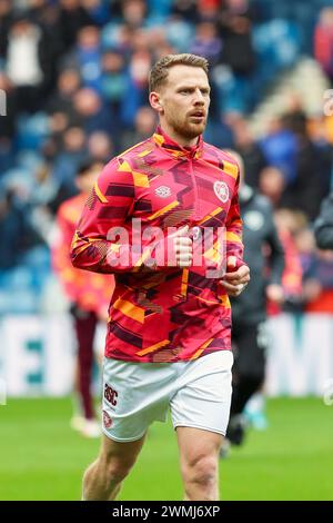 STEPHEN KINGSLEY, calciatore professionista, che gioca per Heart of Midlothian nella Scottish Premier Division. Foto Stock