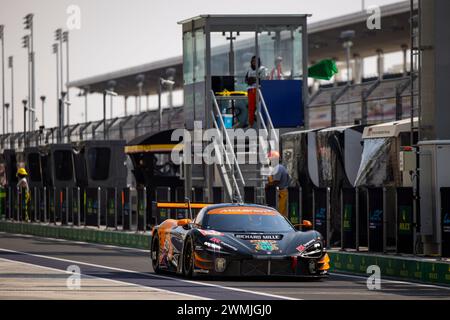 59 SAUCY Grégoire (swi), COTTINGHAM James (gbr), COSTA Nicolas (bra), United Autosports, McLaren 720S GT3 Evo #59, azione durante il Prologo del Campionato Mondiale Endurance 2024, dal 24 al 26 febbraio 2024 sul circuito Internazionale Losail di Lusail, Qatar - foto Julien Delfosse / DPPI Foto Stock