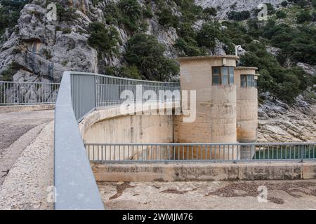 Gorg Blau, bacino idrico artificiale, Escorca, Maiorca, Isole Baleari, Spagna Foto Stock