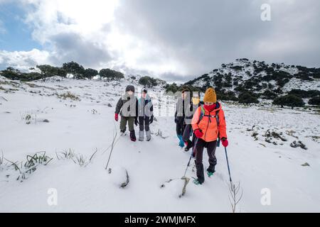 PLA des Porxo, col de es Jou, Orient Valley, Maiorca, Isole Baleari, Spagna Foto Stock