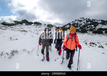 PLA des Porxo, col de es Jou, Orient Valley, Maiorca, Isole Baleari, Spagna Foto Stock