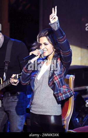 Milano 24/11/2008: Irene grandi, cantante italiana, concerto dal vivo per la presentazione del nuovo album "canzoni per Natale" Foto Stock