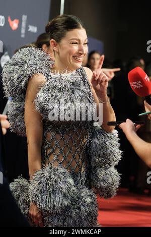 Ursula Corbero durante i Feroz Awards 2024 al Palacio Vistalegre Arena il 26 gennaio 2024 a Madrid, Spagna. Con: Ursula Corbero dove: Madrid, Spagna quando: 26 gennaio 2024 credito: Oscar Gonzalez/WENN Foto Stock