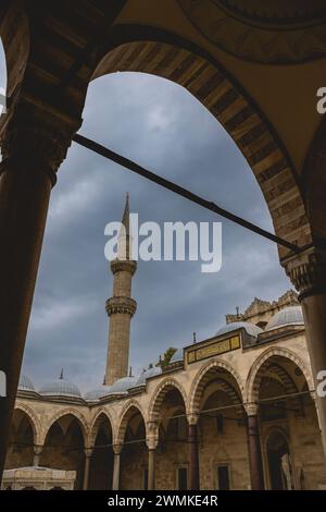 Moschea Suleymaniye; Istanbul, Turchia Foto Stock