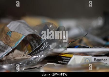 Tabacco da rotolare per realizzare sigarette articolate primo piano grandi stampe di alta qualità Foto Stock