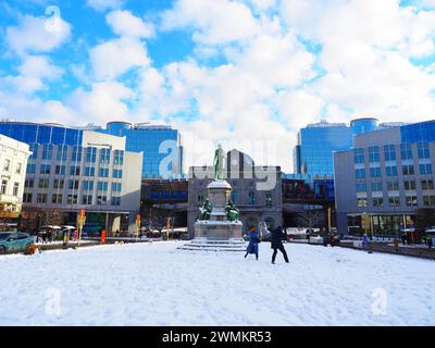 Quartiere europeo di Bruxelles, cuore dell'Unione europea, Belgio, UE Foto Stock