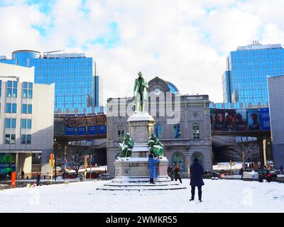 Quartiere europeo di Bruxelles, cuore dell'Unione europea, Belgio, UE Foto Stock