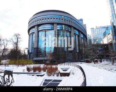 Quartiere europeo di Bruxelles, cuore dell'Unione europea, Belgio, UE Foto Stock