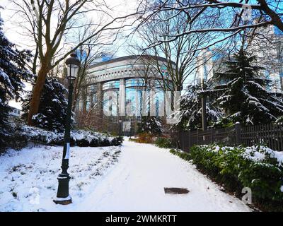 Quartiere europeo di Bruxelles, cuore dell'Unione europea, Belgio, UE Foto Stock