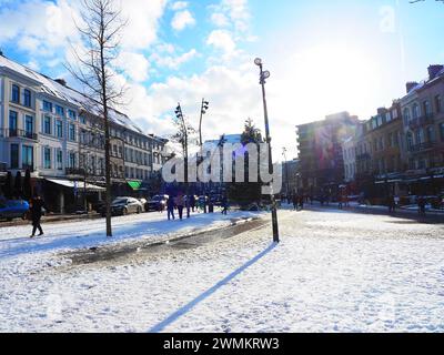 Quartiere europeo di Bruxelles, cuore dell'Unione europea, Belgio, UE Foto Stock