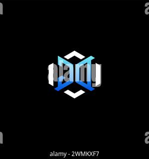 JO idee iniziali per il concetto di gioco per il team di sport, la contrazione, lo streamer e il videogamer Illustrazione Vettoriale