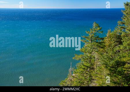 Viste sul ciglio della strada dalla montagna Neahkanie, Oswald West State Park, Oregon Foto Stock