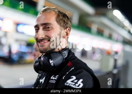 HABSBURG-LOTHRINGEN Ferdinand (aut), Alpine Endurance Team, Alpine A424, ritratto durante il Prologo del Campionato Mondiale Endurance FIA 2024, dal 24 al 26 febbraio 2024 sul circuito Internazionale Losail di Lusail, Qatar Foto Stock