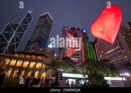 Il progetto Chubby Hearts, della designer britannica Anya Hindmarch, è presentato dall'Hong Kong Design Centre, finanziato dal governo. Fa parte delle autorità Foto Stock