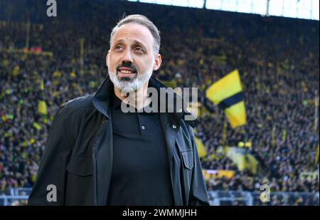 Bundesliga, segnale Iduna Park Dortmund: Borussia Dortmund vs TSG Hoffenheim; Capo allenatore Pellegrino Matarazzo (STG) Foto Stock